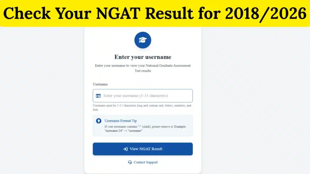 check your ngat result